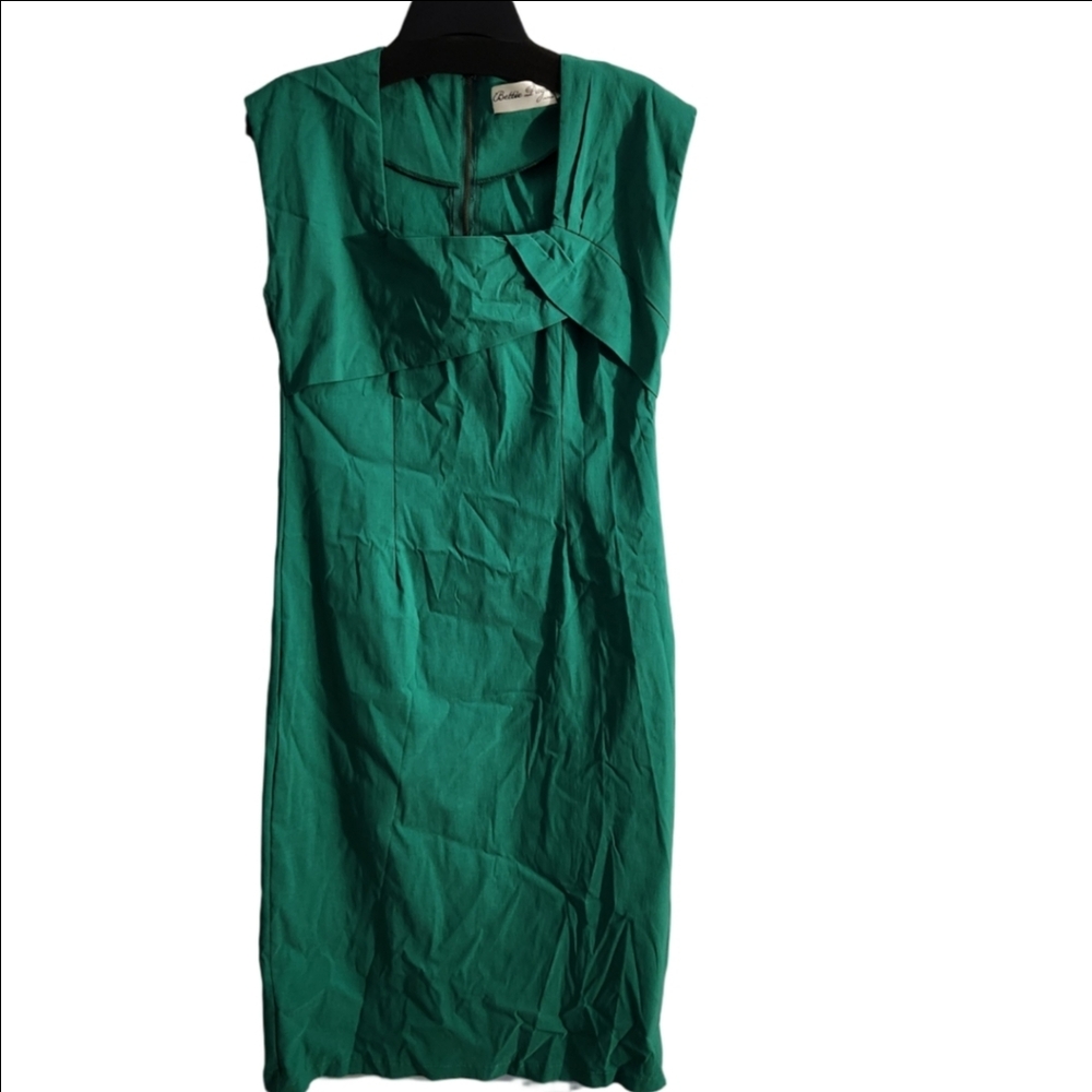 Emerald Green Bettie Page Sheath Wiggle Dress XXL